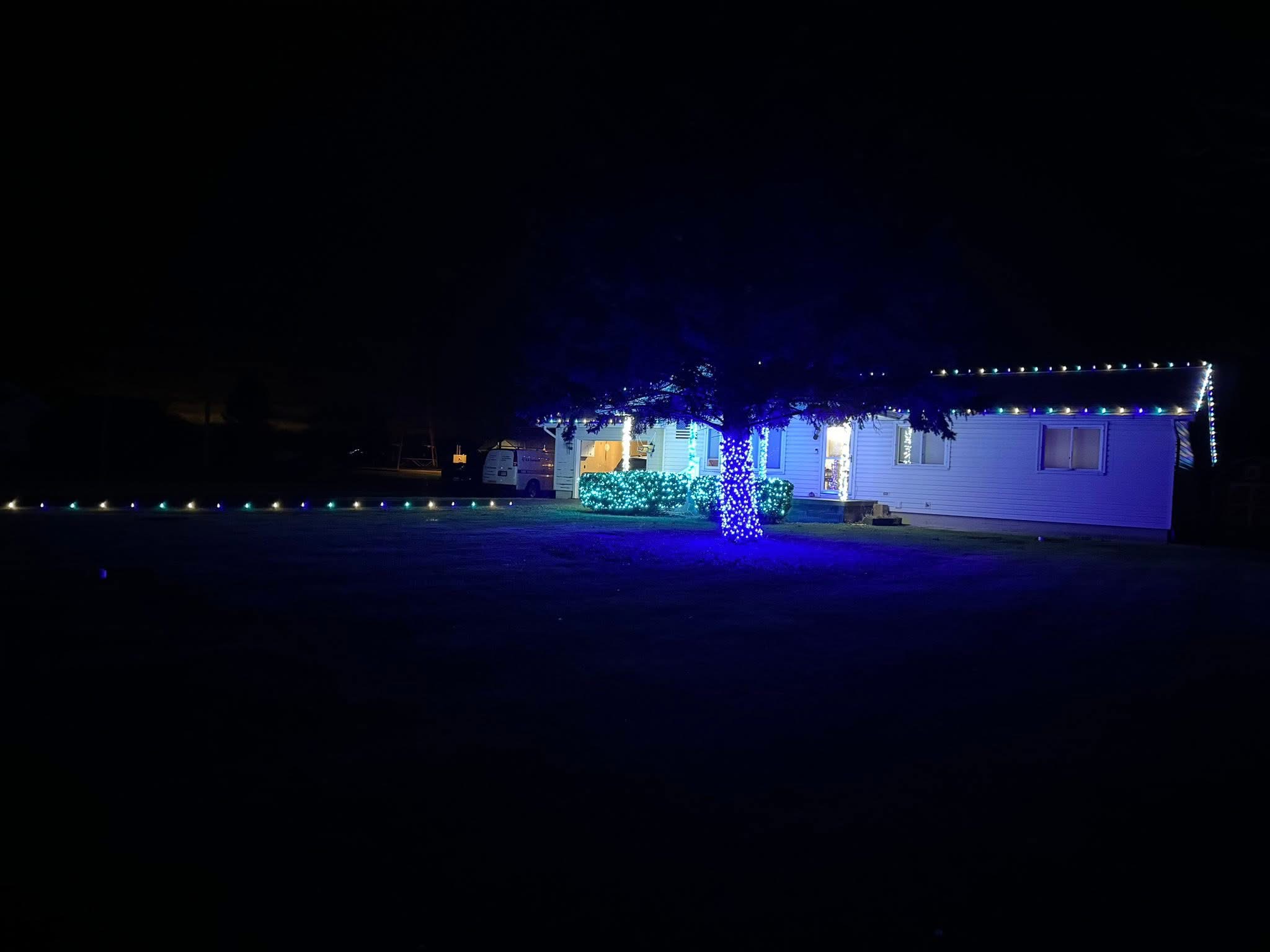 Color-changing permanent lighting